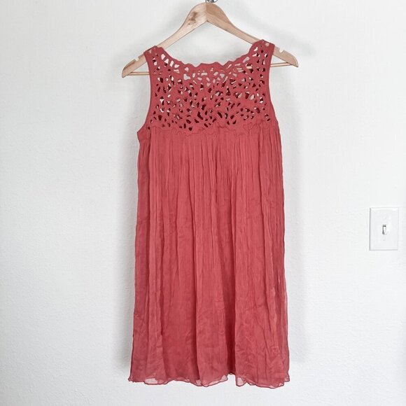 Anthropologie Rohit Gandhi Rahul Khanna Flowy Cut Out Gauze Dress Size XS - Picture 8 of 10